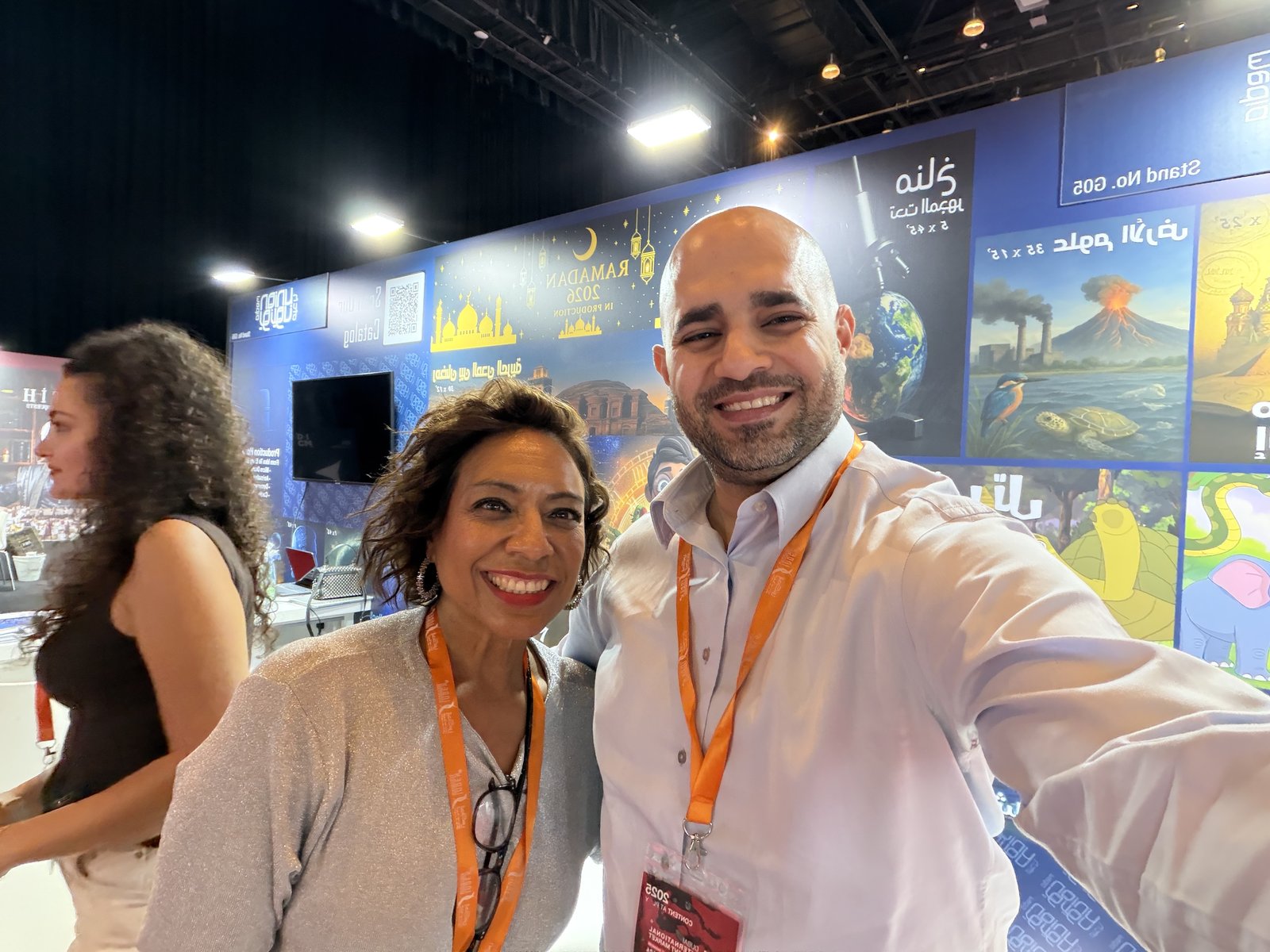 Visitors at Union Media’s Stand G05, DICM 2025